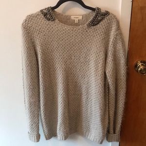 Freeway Sweater with embellished shoulders